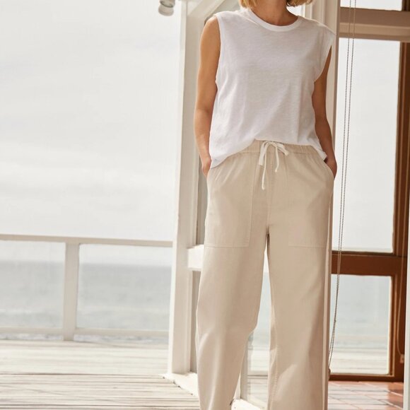 Buck Mason White Slub Muscle Tank Size M - Picture 2 of 7